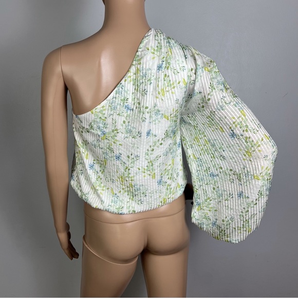NEW CAMI NYC FLORAL PRINT ONE-SHOULDER TOP - Picture 6 of 6